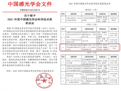 华南理工大学陈广学教授团队荣获2021年度中国感光学会